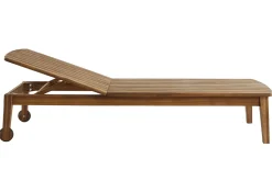Miliboo Chaise Longue-Bain de soleil en bois massif CANOPEE