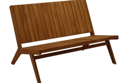 Miliboo Salon De Jardin-Banc de jardin en bois massif 2 places L116 cm TIDAK