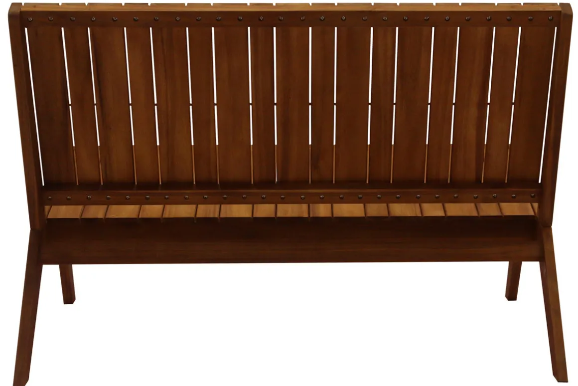 Miliboo Salon De Jardin-Banc de jardin en bois massif 2 places L116 cm TIDAK