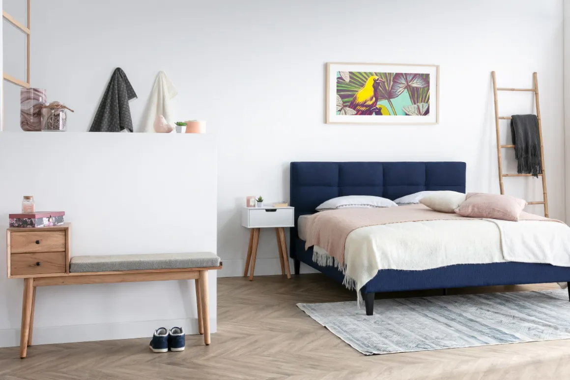 Miliboo Banc|Meuble D'entrée-Banc d'entrée avec rangements 2 tiroirs en bois clair massif L110 cm ALTY