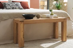 Miliboo Chaise En Bois|Banc-Banc en bois massif L95 cm BALTO