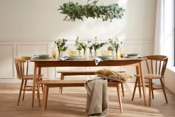 Miliboo Chaise En Bois|Banc-Banc scandinave bois clair L130 cm NORDECO