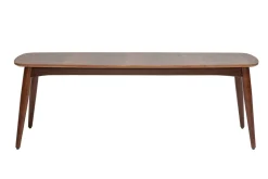 Miliboo Chaise En Bois|Banc-Banc vintage bois foncé noyer L130 cm NORDECO