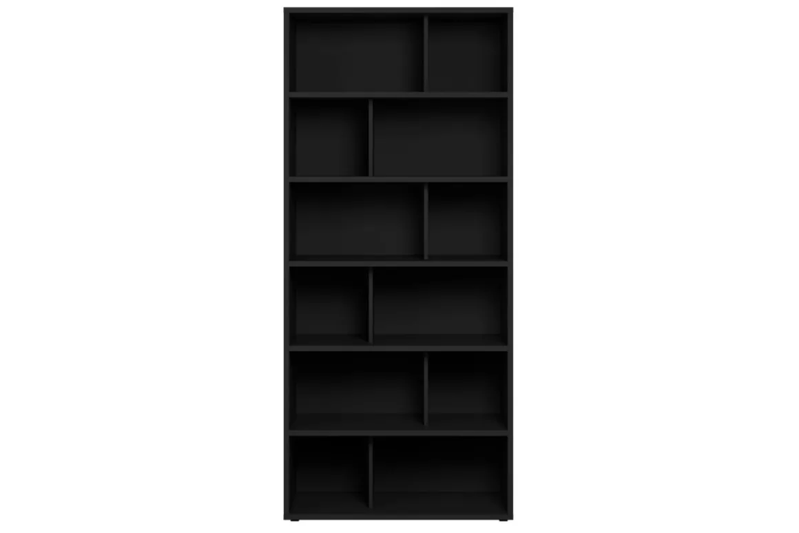 Miliboo Bibliothèque Et Étagère|Bibliothèque Et Étagère-Bibliothèque design bois noir L92 EPURE
