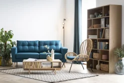 Miliboo Bibliothèque Et Étagère|Bibliothèque Et Étagère-Bibliothèque design en bois clair L120 cm AZTEQUE