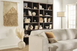 Miliboo Bibliothèque Et Étagère|Bibliothèque Et Étagère-Bibliothèque design finition bois foncé noyer L92 cm EPURE