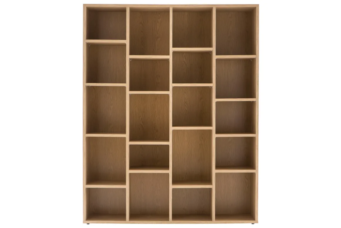 Miliboo Bibliothèque Et Étagère|Bibliothèque Et Étagère-Bibliothèque design finition bois clair chêne L149 cm RYTHM