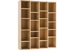 Miliboo Bibliothèque Et Étagère|Bibliothèque Et Étagère-Bibliothèque design finition bois clair chêne L149 cm RYTHM