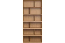 Miliboo Bibliothèque Et Étagère|Bibliothèque Et Étagère-Bibliothèque design finition bois clair chêne L92 cm EPURE