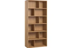 Miliboo Bibliothèque Et Étagère|Bibliothèque Et Étagère-Bibliothèque design finition bois clair chêne L92 cm EPURE