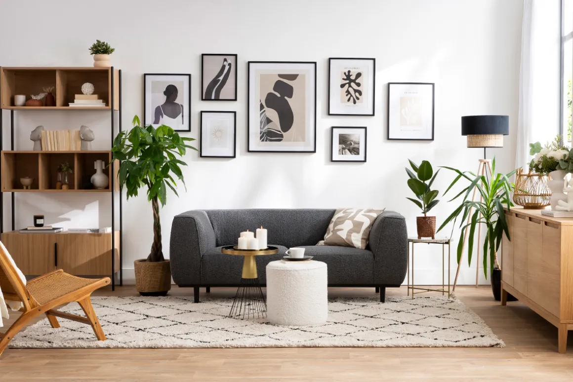 Miliboo Bibliothèque Et Étagère|Bibliothèque Et Étagère-Bibliothèque en bois clair chêne et métal noir L98 cm SILKA