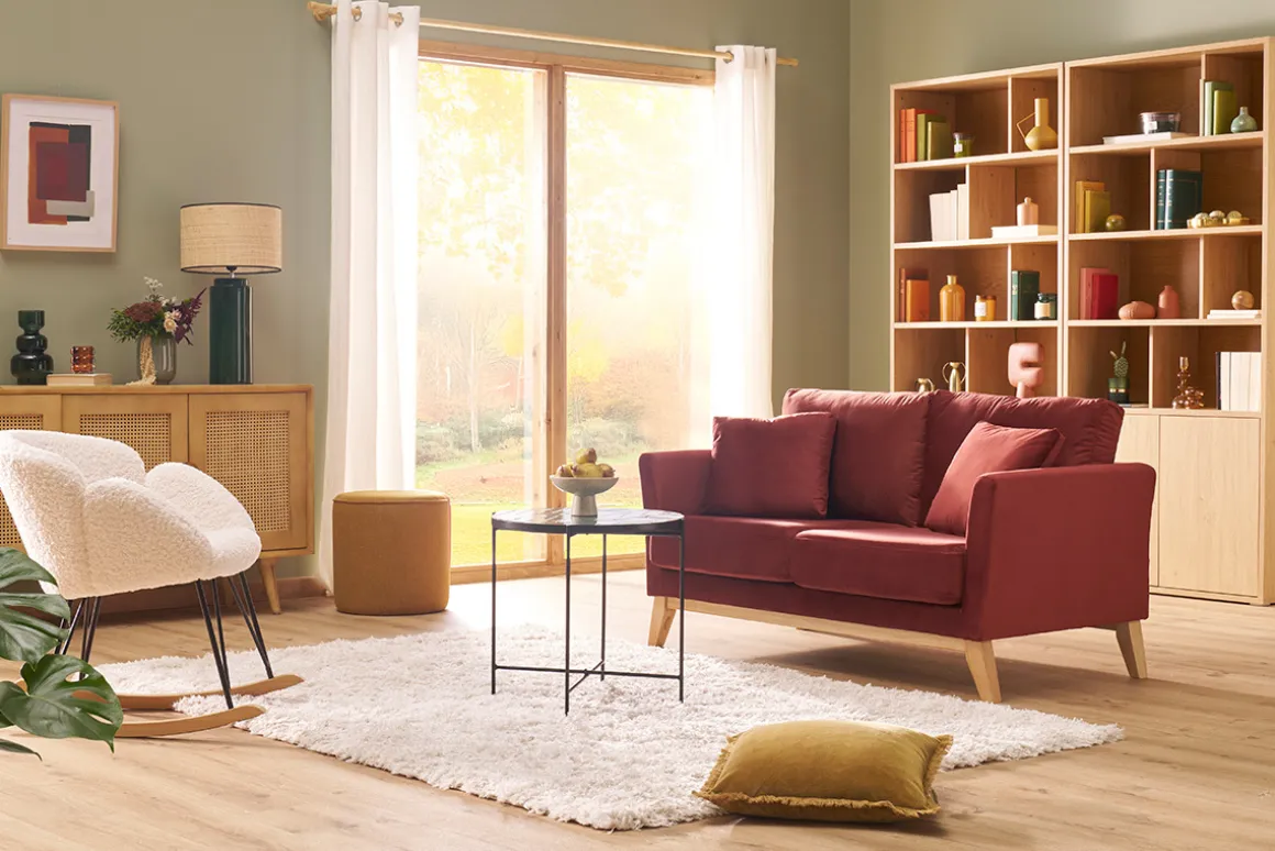 Miliboo Bibliothèque Et Étagère|Bibliothèque Et Étagère-Bibliothèque finition bois clair chêne L92 cm NAGANO