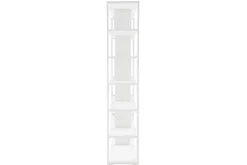 Miliboo Bibliothèque Et Étagère|Bibliothèque Et Étagère-Bibliothèque multi casiers design finition bois blanc chêne L168 cm MUSSO