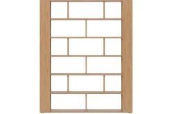 Miliboo Bibliothèque Et Étagère|Bibliothèque Et Étagère-Bibliothèque multi casiers design finition bois clair chêne L168 cm MUSSO