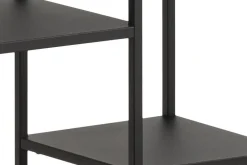 Miliboo Bibliothèque Et Étagère|Bibliothèque Et Étagère-Bibliothèque ouverte design en métal noir L80 cm PODIUM