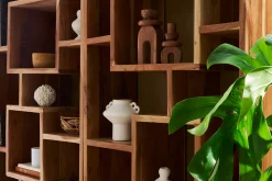 Miliboo Bibliothèque Et Étagère|Bibliothèque Et Étagère-Bibliothèque ouverte design en bois massif L80 cm CHAPMAN