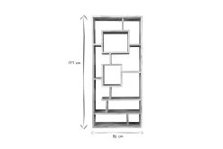 Miliboo Bibliothèque Et Étagère|Bibliothèque Et Étagère-Bibliothèque ouverte design en bois massif L80 cm CHAPMAN