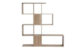 Miliboo Bibliothèque Et Étagère|Bibliothèque Et Étagère-Bibliothèque ouverte séparateur design finition bois clair chêne L139 cm COMO