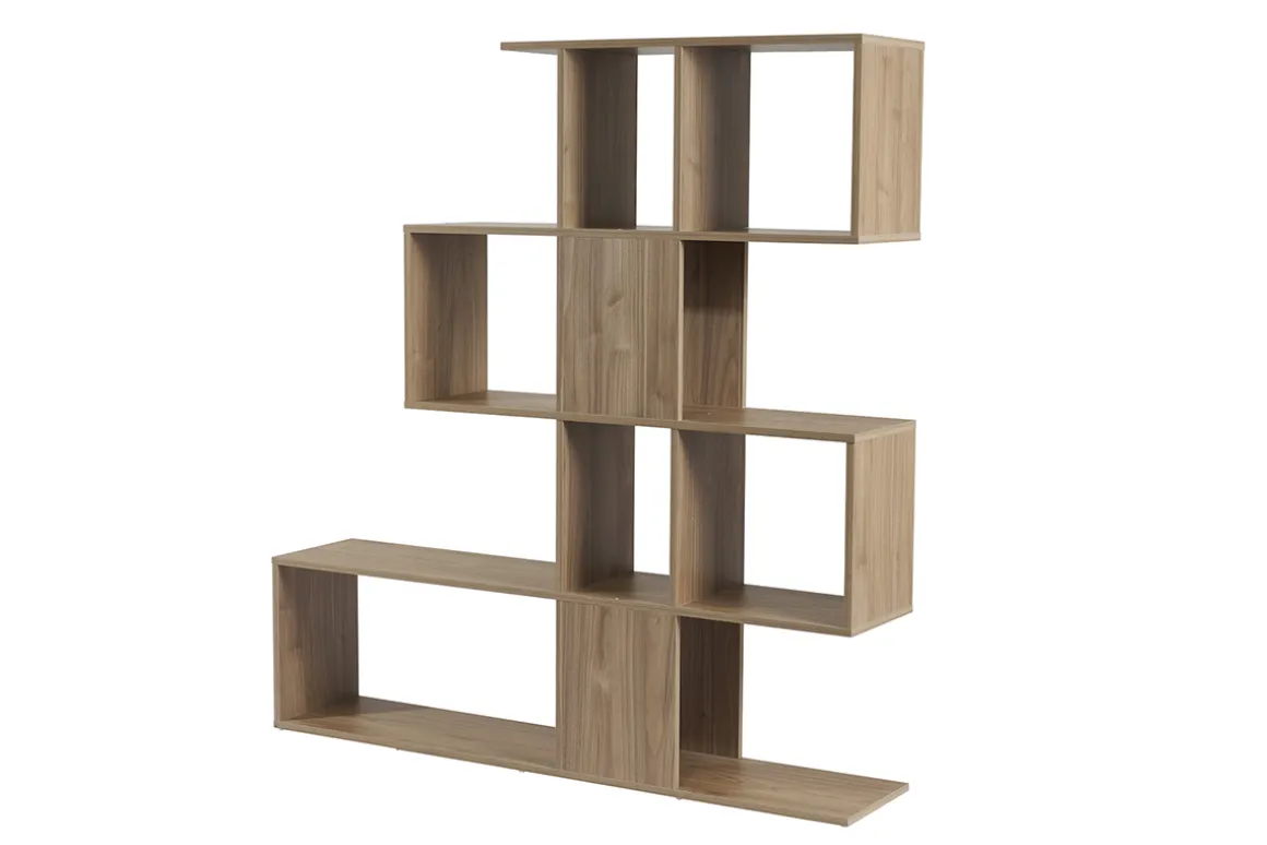 Miliboo Bibliothèque Et Étagère|Bibliothèque Et Étagère-Bibliothèque ouverte séparateur design finition bois clair chêne L139 cm COMO
