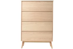 Miliboo Bibliothèque Et Étagère|Bibliothèque Et Étagère-Bibliothèque scandinave en bois clair chêne 8 casiers L110 cm INGRID