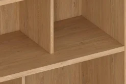 Miliboo Bibliothèque Et Étagère|Bibliothèque Et Étagère-Bibliothèque scandinave finition bois clair chêne L140 cm EPURE