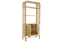 Miliboo Bibliothèque Et Étagère|Bibliothèque Et Étagère-Bibliothèque vintage en rotin naturel L80 cm GALON