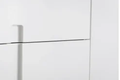 Miliboo Buffet-Buffet design blanc laqué brillant 2 portes 3 tiroirs L180 cm TED