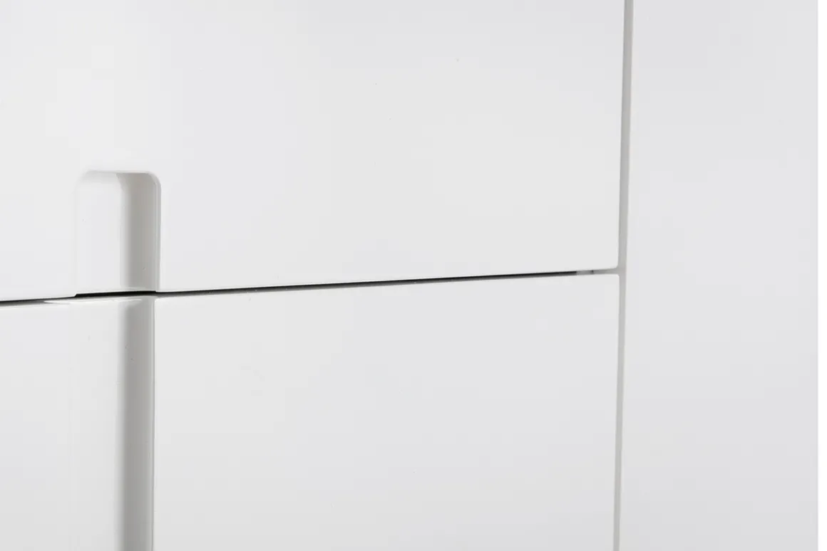 Miliboo Buffet-Buffet design blanc laqué brillant 2 portes 3 tiroirs L180 cm TED