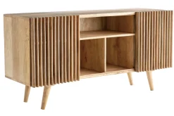 Miliboo Buffet-Buffet en bois manguier massif 2 portes coulissantes L140 cm ALBA