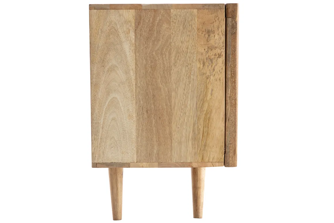 Miliboo Buffet-Buffet en bois manguier massif 2 portes coulissantes L140 cm ALBA