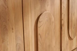 Miliboo Buffet-Buffet en bois massif gravé 3 portes L160 cm ARK