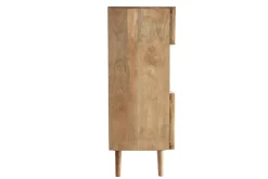 Miliboo Buffet-Buffet haut en bois manguier massif 3 portes coulissantes L85 cm ALBA