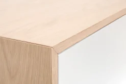 Miliboo Buffet-Buffet haut scandinave bois et blanc 4 portes L110 cm SID