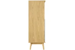 Miliboo Buffet-Buffet haut scandinave bois clair et blanc 2 portes L70 cm TALIA