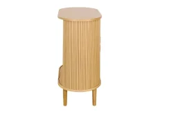 Miliboo Buffet|Meuble D'entrée-Buffet haut vintage avec portes coulissantes bois clair chêne L70 cm EPIC