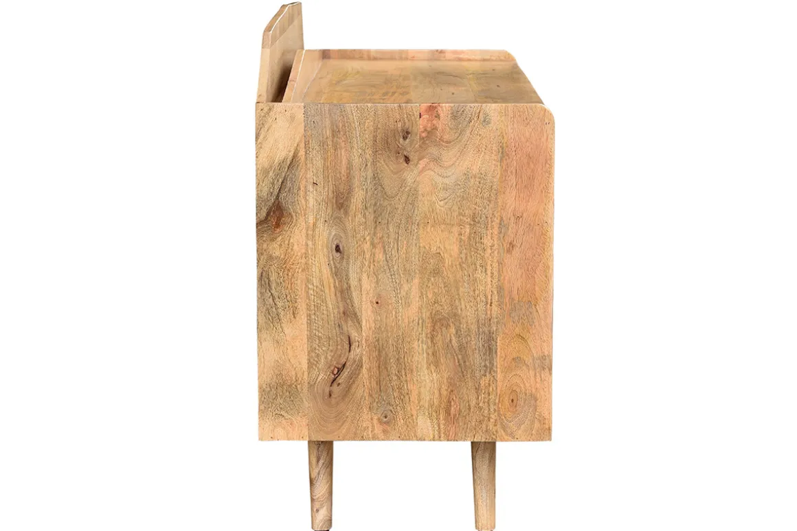 Miliboo Buffet-Buffet meuble de rangement vinyles en bois manguier massif L105 cm MATAHARI