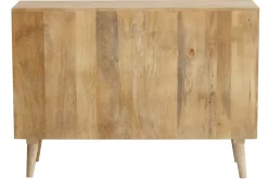 Miliboo Buffet-Buffet ouvert meuble de rangement bouteilles ou vinyles en bois manguier massif L120 cm ISIDRO