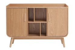Miliboo Buffet-Buffet scandinave en bois clair 2 portes L122 cm HALLEN