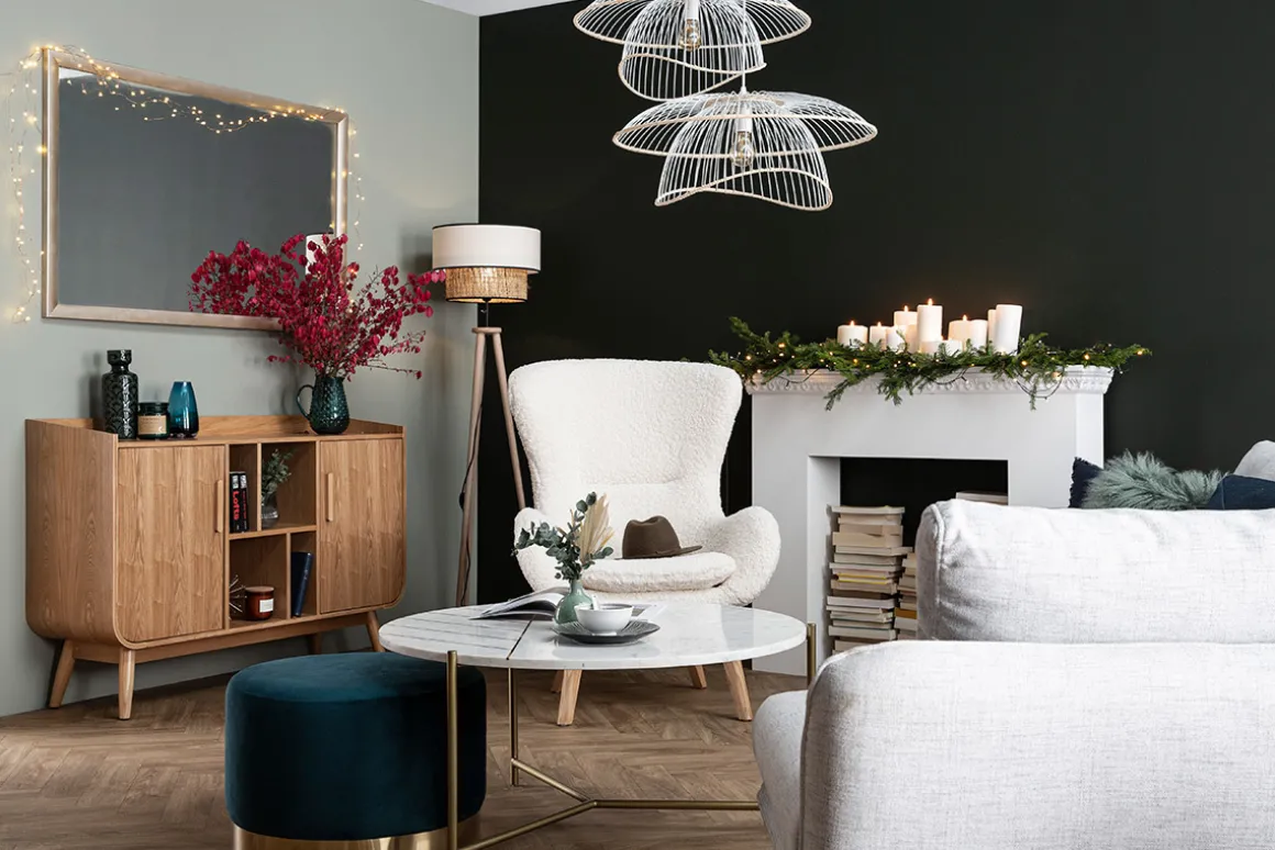 Miliboo Buffet-Buffet scandinave en bois clair 2 portes L122 cm HALLEN