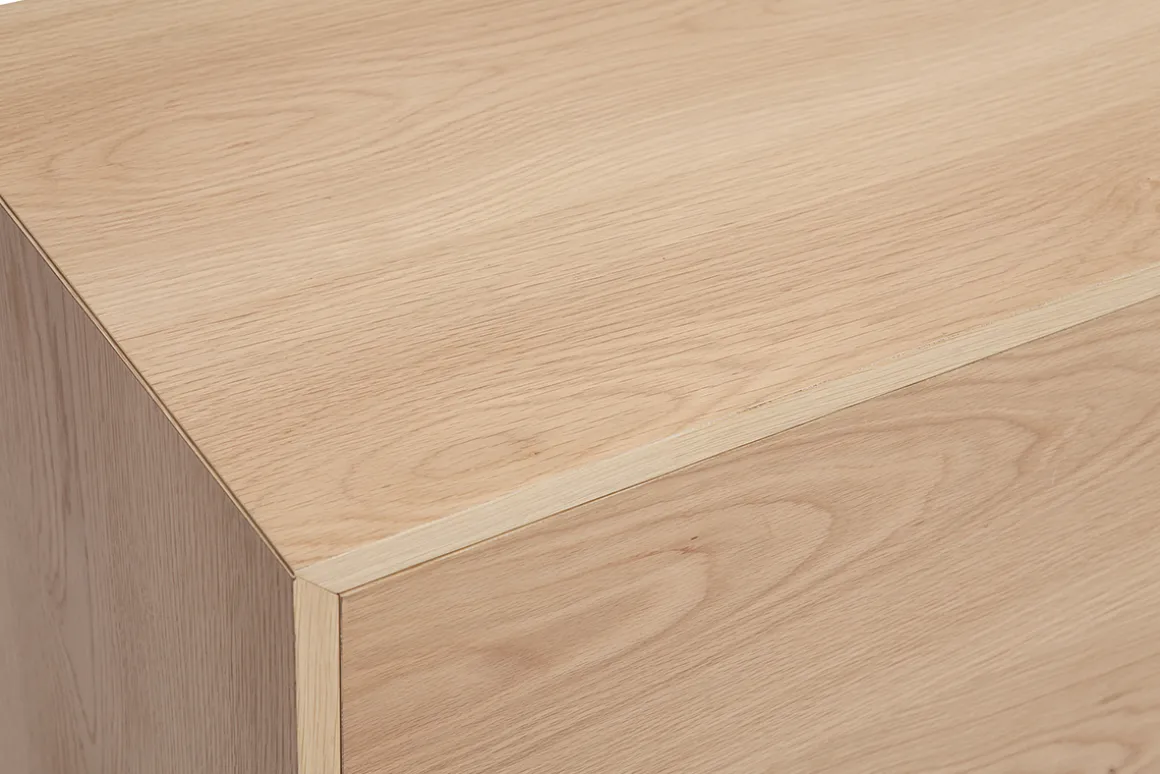 Miliboo Buffet-Buffet scandinave en bois clair 2 portes 3 tiroirs L195cm SID