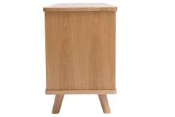 Miliboo Buffet-Buffet scandinave en bois clair 2 portes 3 tiroirs L160 cm FIFTIES