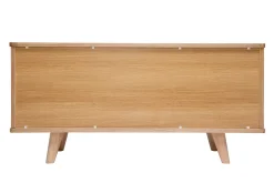 Miliboo Buffet-Buffet scandinave en bois clair 2 portes 3 tiroirs L160 cm FIFTIES