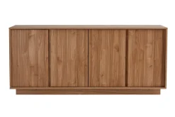 Miliboo Buffet-Buffet scandinave finition bois chêne 4 portes L180 cm COMO