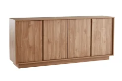 Miliboo Buffet-Buffet scandinave finition bois chêne 4 portes L180 cm COMO