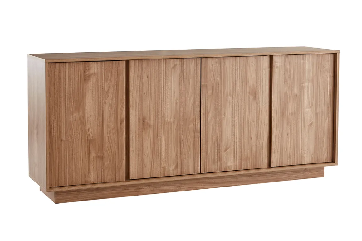 Miliboo Buffet-Buffet scandinave finition bois chêne 4 portes L180 cm COMO