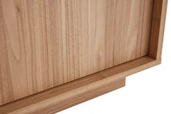 Miliboo Buffet-Buffet scandinave finition bois chêne 4 portes L180 cm COMO