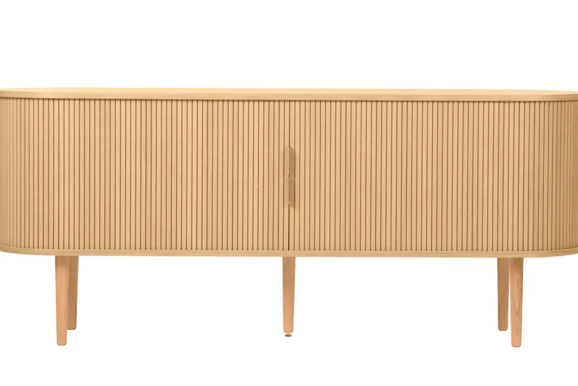 Miliboo Buffet-Buffet vintage bois clair chêne avec rangements 2 portes coulissantes L180 cm EPIC