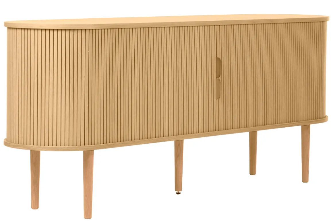 Miliboo Buffet-Buffet vintage bois clair chêne avec rangements 2 portes coulissantes L180 cm EPIC