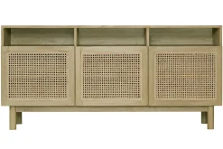 Miliboo Buffet-Buffet vintage en bois clair et cannage rotin L160 cm GALINA