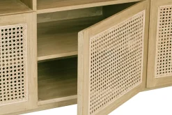 Miliboo Buffet-Buffet vintage en bois clair et cannage rotin L160 cm GALINA